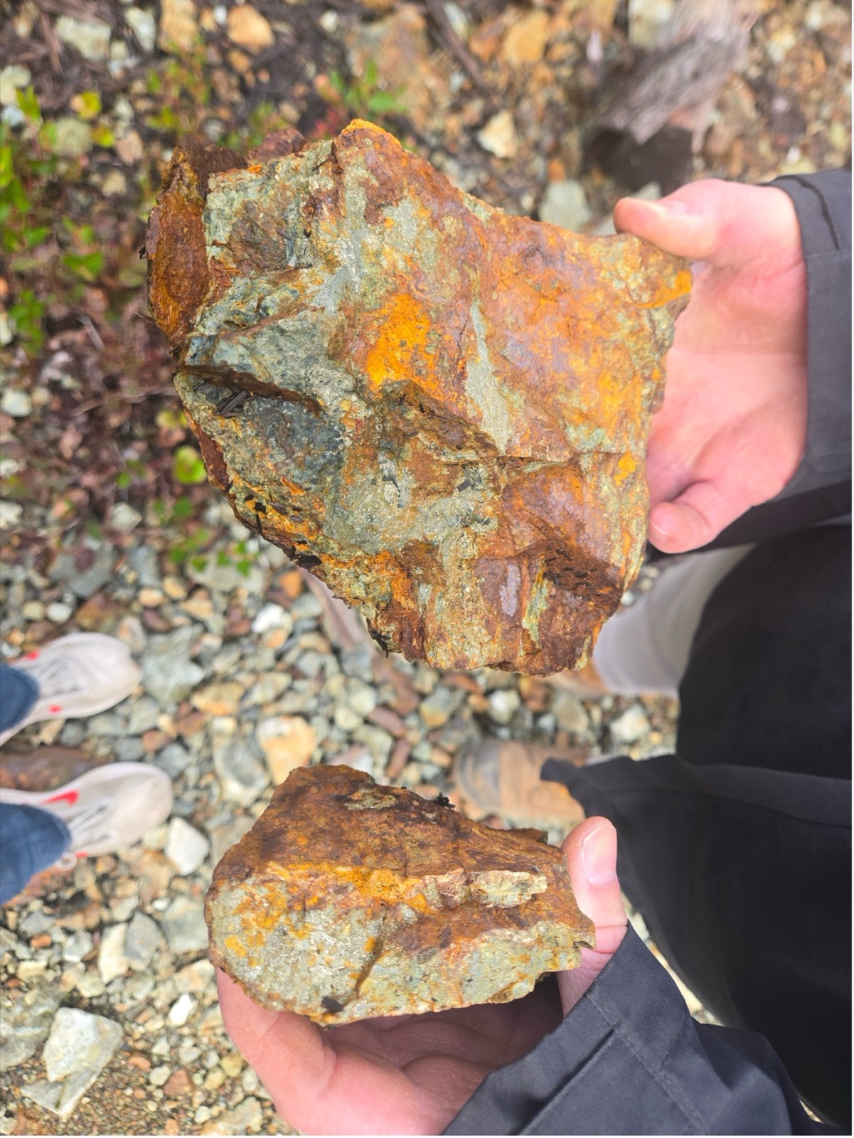 Photograph 4 – Close up of logging road building material used over significant stretch at Golden Eagle.