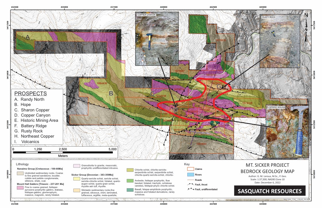 Figure 1 – Bedrock geology map