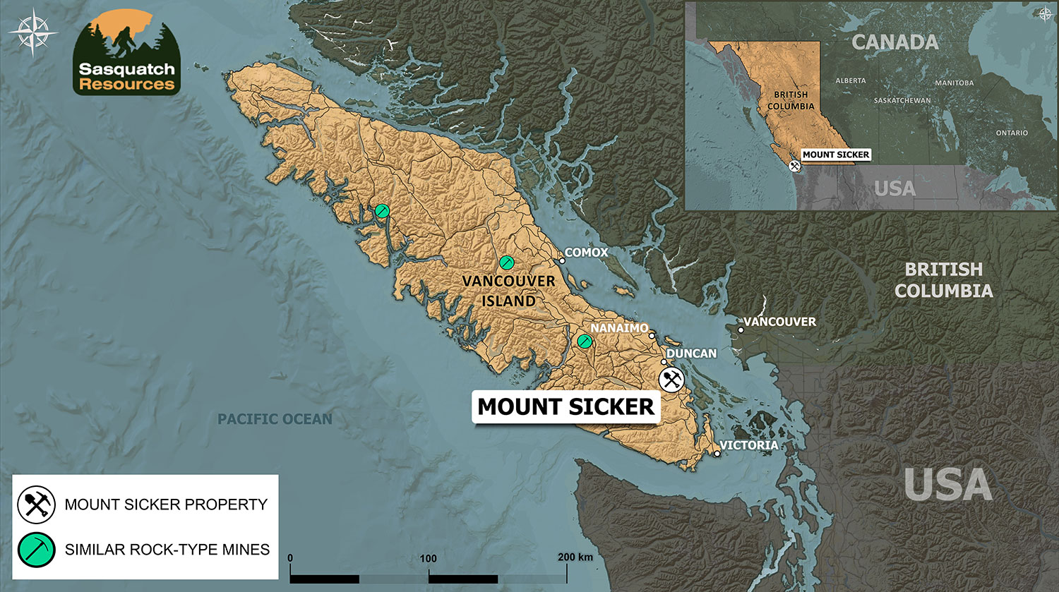 Mount Sicker Property map